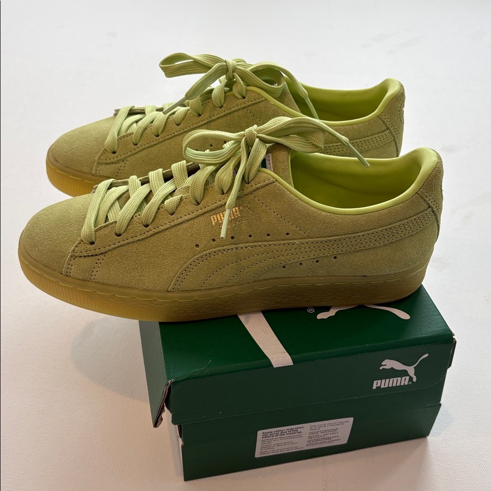 PUMA Suede Classic XXI Sneakers- NIB-Lily Pad- Size 9 - Picture 3 of 11